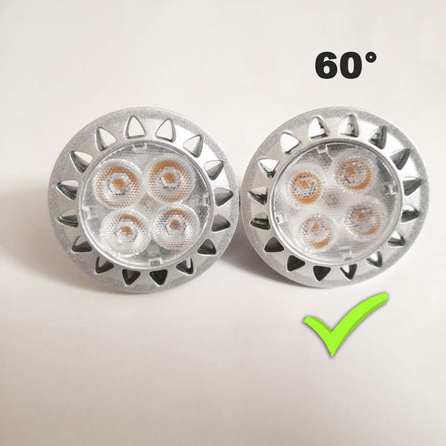 ALIDE MR16 5W LED Bulbs, 60 Wide Beam Angle, 2700K Soft Warm White, Replace 20W 35W Halogen, 6 Pack
