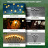 Solar Garden Lights - 20 LED Firefly Outdoor Lights, Waterproof for Christmas Yard Patio Pathway Decoration (2 Pack)
