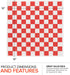 (500 Count) 12-Inch Packaging Deli Paper Sheets Red Checkered Square Sandwich Wrapping Paper Grease Resistant Perfect