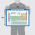 Laminated Periodic Table of Elements Poster for Kids, Science & Chemistry Chart, 18" x 24"