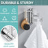 APLusee Swivel Towel Hook, Polished Chrome 304 Stainless Steel Triple Robe Hook with Multi Rotating Arms