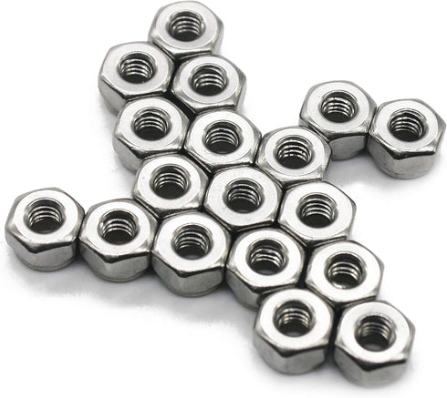 #4-40 UNC Nylon Insert Lock Nut, 18-8 Stainless Steel, Plain (Pack of 100) by Fullerkreg