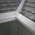 Gutter Valley Splash Guard - Aluminum Rain Diverter for Valley, Corner or Straight, 10 Inch Each (4 Pcs White)