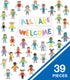 Carson Dellosa All are Welcome Diversity Classroom Bulletin Board Set - Colorful 3-Piece Welcome Banner with 36