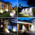 1 Pack 3 nipify Solar Spot Lights Outdoor Waterproof with Modes, Solar Spotlight Light for Outside Yard Landscape