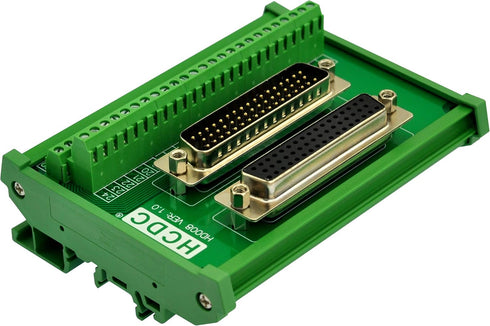 DIN Rail Mount D-SUB Male-Female Interface Module Terminal Block Breakout Board (DB50)