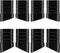 Honeydak 8 Pack Folding Chair Replacement Foot Caps, Black Plastic Leg Caps,