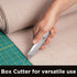 INTERNET'S BEST Premium Utility Knife Set - Retractable Box Cutter with Metal Handle & Extra Blades