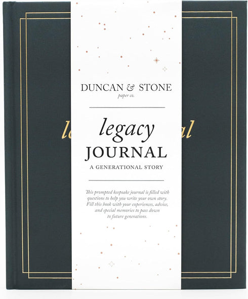 Grandparents Legacy Journal, Charcoal, 85 Pages, Memory Journal for Grandparents & Parents, Ideal Gift