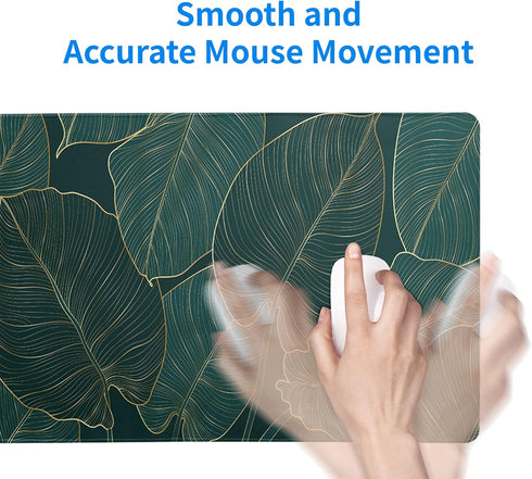 Tropical Palm Tree Extended Mouse Pad 27.6x11.8 Inch, Waterproof Gaming Mouse Pad with Non-Slip Base for Office