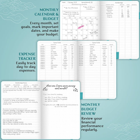 Legend Budget Planner – Financial Organizer Book for Household Monthly Budgeting, Money Account & Expense Tracker