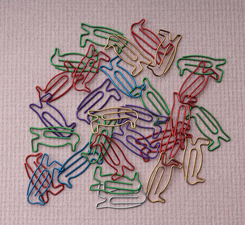 SOWAKA 30 Pcs Sitting Dog Bookmarks, Metal 3.2 x 2.6 cm Small Cute Paper Clips for Students, Journaling, Document