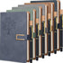Xinnun 6 Set Leather Journal Writing Notebooks - A5 Lined, Refillable, Gift for Women Men
