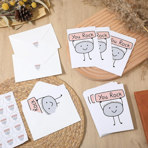 50 Sets Harloon Employee Appreciation Gifts You Rock Thank You Cards with Envelopes Inspirational Appreciation Cards