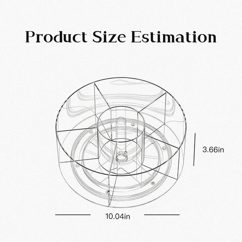 HPZIHYNAP 360 Acrylic Pen Holder, Rotating Pencil Holders & Pen Holders - Multi-Functional Makeup Brush Holder