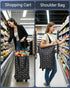 HOSDZOU Rolling Shopping Bag, Small Shopping Cart with Wheels,Collapsible Portable Waterproof Tote for Market & Grocery