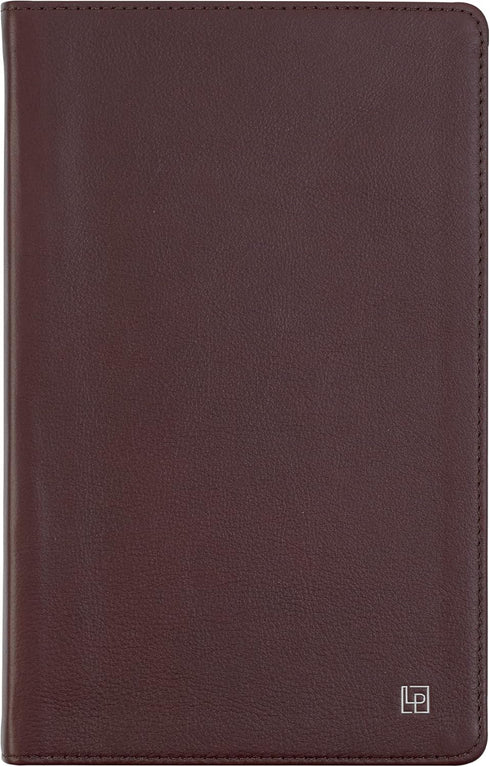 Classic Leather Notebook Journal, Softcover, Cacao Brown, Large (5.4" x 8.5"), 234 Ruled Pages