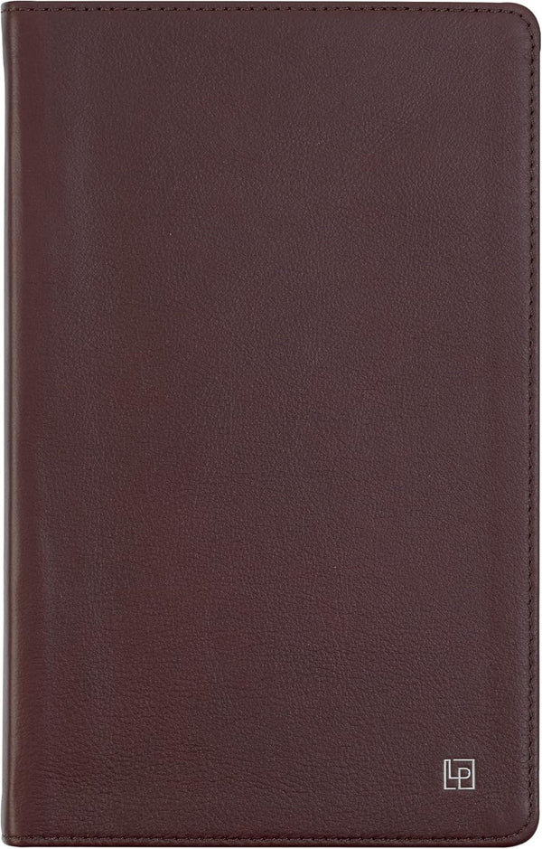 Classic Leather Notebook Journal, Softcover, Cacao Brown, Large (5.4" x 8.5"), 234 Ruled Pages