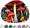 Premium-Textured Oval Mouse Pad, 8.7" x 7.1" Thick 3mm Anti-Slip Waterproof Rubber Mat, Cute Design for Office