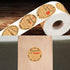 More(2" 500/roll) (brown10) Jam and Jelly Jar Canning Labels for Mason Jars and Round with Lines for Writing- Jar