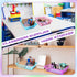 Zhehao 16 Pack Paper Organizer Basket, 13.5 x 10 x 3 Inch Plastic Mesh Bin, Colorful Storage for Office and Home