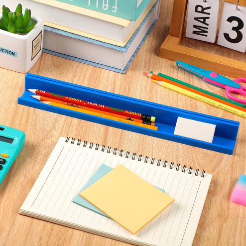 PerKoop Classroom Desk Name Plates Holder, Index Cards Storage Kids Desk Accessories Desktop Helper Prop and Park