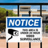 SmartSign - U1-1002-NP 10" x 14" Notice - This Area Is Under 24 Hour Video Surveillance Sign
