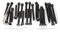 iexcell 25 Pcs M5 x 40/45/50/55/60 Alloy Steel 12.9 Grade Hex Socket Head Cap Screws Bolts Assortment Kit (Black Oxide