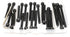 iexcell 25 Pcs M5 x 40/45/50/55/60 Alloy Steel 12.9 Grade Hex Socket Head Cap Screws Bolts Assortment Kit (Black Oxide