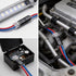 CMLY 20Pcs 2 Double Wire Plug in Connector, Pin LED Light Strip Low Voltage Connector with Locking Buckle, Quick