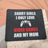 I Love Video Games and Mom Mouse Pad, 9.5 x 7.8 Inch Gaming Mat, Funny Gifts Idea for Boys Teens - Valentines Day