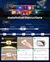 50FT 24V 221 IP68 (50FT) KISUFU Permanent Outdoor Lights for House, RGB+IC Smart Outside Lights with Modes, App