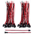 22 AWG JST SM 2 Pin Plug; Male and Female Connector Adapter; 135 mm Electrical Cable Wire; 20 Pairs