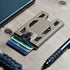T4 Badge Holder No-Clip Version, Durable Polycarbonate ID Card Holder for 1 to 4 Cards