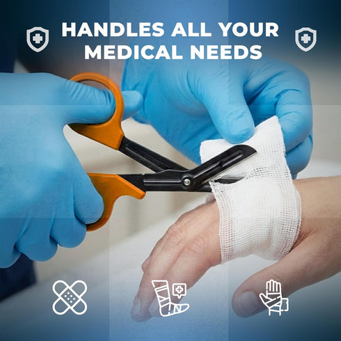 The Mercenary Company ArmorMason - EMT Trauma Shears For Nurses - Medical Bandage Scissors With Stainless Steel Blades