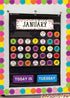 Teacher Confetti Colorful Calendar Days (TCR8731)