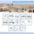 4-6 OHLECTRIC Recessed Can Light Conversion Kit to Pendant Lights Medium Base Converter Compatible with Recessed Can