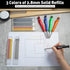 Hiboom 5 Pcs Mechanical Carpenter Pencil with 30 Pcs Refills, Needle Nose Tip Hole Marker for Woodworking