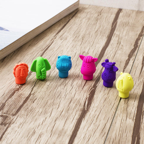 Mr. Pen - Erasers, Cap 60 Pack - Cute Colorful Animal Eraser Caps for Kids, Pencil Toppers, School Supplies