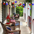 G40 27.8 4th 25+3 Bulbs, LED Red White and Blue Lights, FT of July Lights Plug in with Patriotic Decorations Outdoor