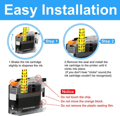 LCL Compatible Ink Cartridge Replacement for Brother LC101 LC101XL LC-103 LC103 XL LC103XL LC103BK LC103C LC103M LC103Y