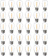 FLSNT 30 Pack LED S14 Replacement Bulbs for String Light, E26 Base, 2200K Warm White