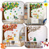 MALLMALL6 198Pcs Classroom Tree Bulletin Board Decor, Seasonal Tree Cutouts Border Set for Kindergarten School