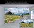 DUPIELU 78.7" 55.1" Dairy Cows Wallpaper, Western Farms Mural, Floral Animals Mural Wallpaper for Living Room Bedroom
