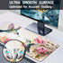 Desk Mat, Pink Flowers and Colibri Birds, XXL Extended Large Gaming Mouse Pad, Non-Slip Rubber Base, 35.4"X15.7"