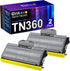 E-Z Ink Compatible Toner Cartridge Replacement for Brother TN330 TN360, High Yield, 2 Black, Compatible with DCP-7040,