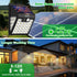 72 IP65 3 Door(2 Packs) Solar Lights Outdoor, LED Motion Sensor Wall Light, Waterproof and Lighting Modes, Solar