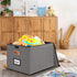 Huolewa Upgraded Portable File Organizer Box with Lid, Stylish Filing Box for Hanging File Folders, Office Storage