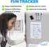 Magnetic Dry Erase White Board Sheet for Fridge 12x8 in, with Stain Resistant Technology, includes 3 Markers and Big Eraser with Magnets, Small Refrigerator Whiteboard Planner by YES4QUALITY