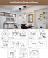 5" 6" E26 Luvkczc Recessed Can Light Conversion Kit for and Ceiling Fixtures - Pendant/Hanging Light Upgrade, Includes